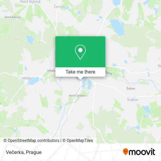 Карта Večerka