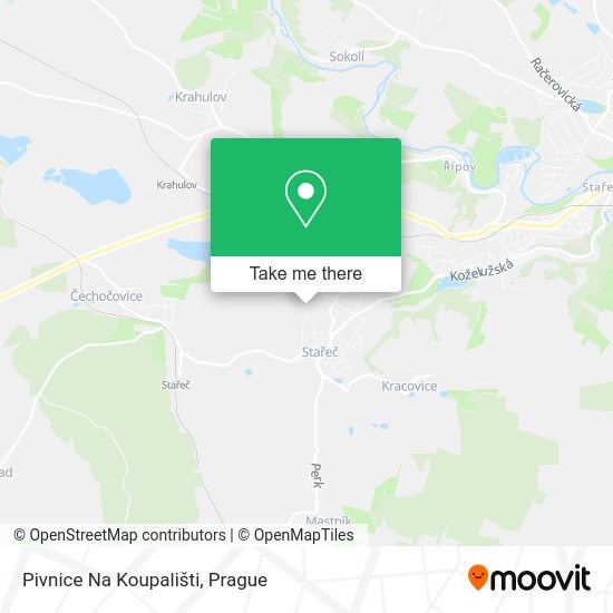 Карта Pivnice Na Koupališti