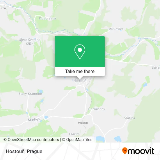 Карта Hostouň