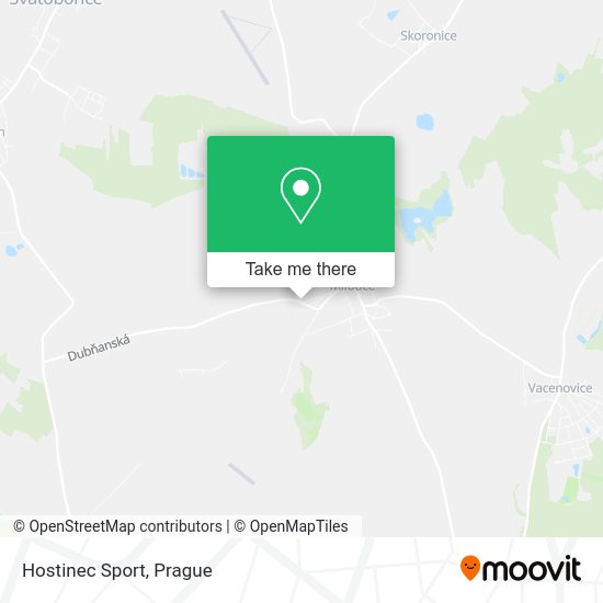 Hostinec Sport map