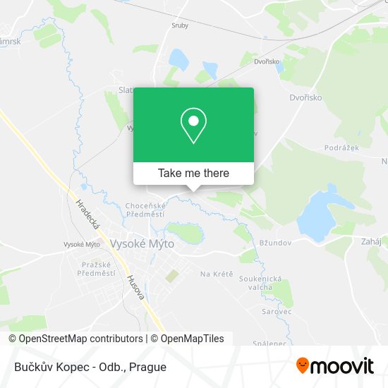Bučkův Kopec - Odb. map
