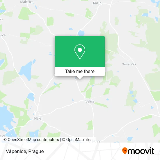 Карта Vápenice