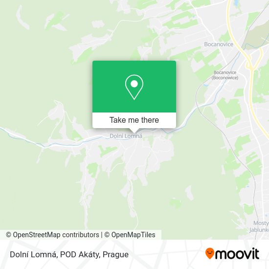 Dolní Lomná, POD Akáty map