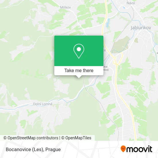 Карта Bocanovice (Les)
