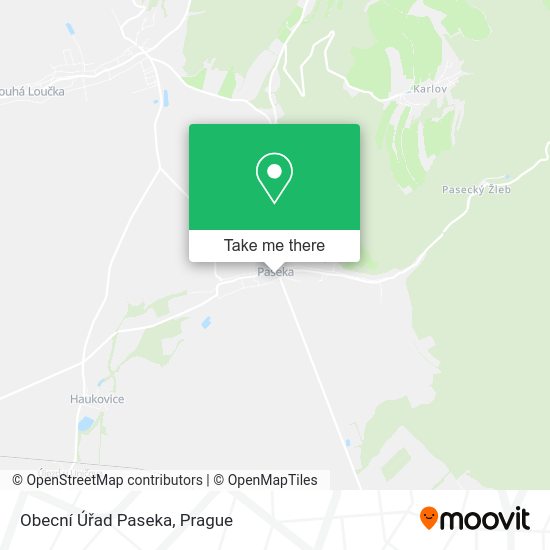 Obecní Úřad Paseka map
