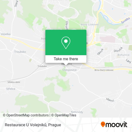 Restaurace U Volejníků map