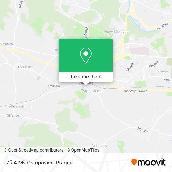 Карта Zš A Mš Ostopovice
