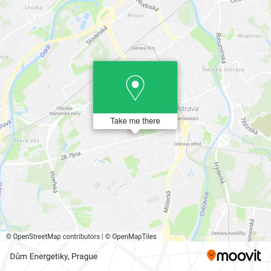 Карта Dům Energetiky