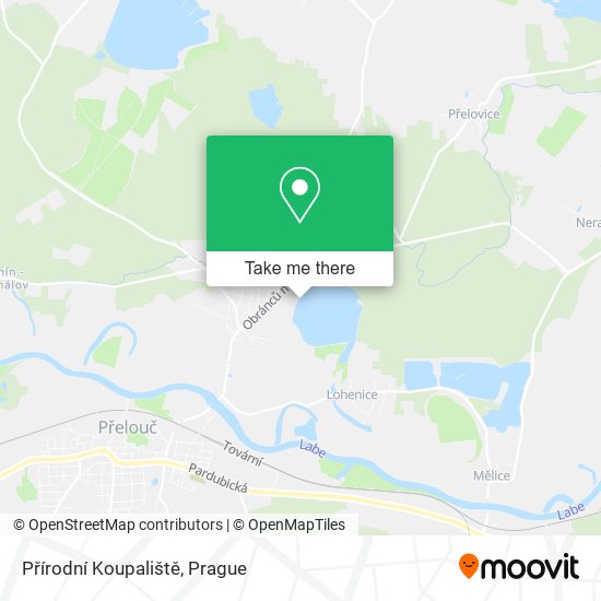 Přírodní Koupaliště map