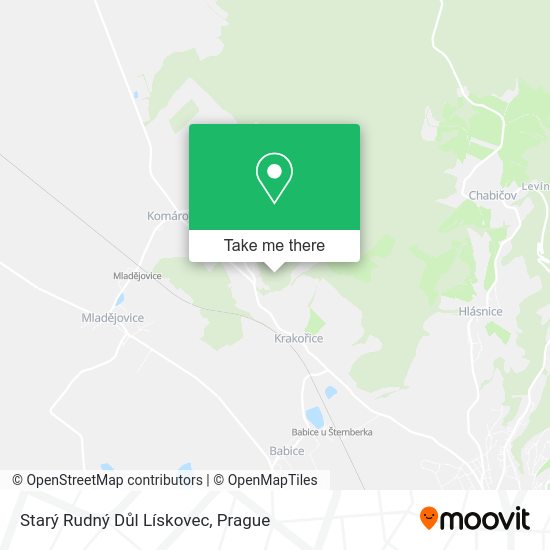 Starý Rudný Důl Lískovec map