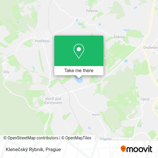 Klenečský Rybník map