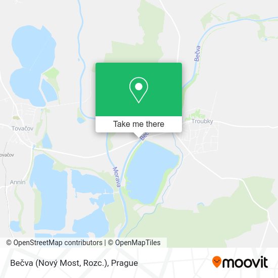 Bečva (Nový Most, Rozc.) map
