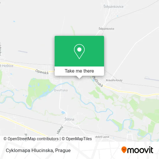 Карта Cyklomapa Hlucinska
