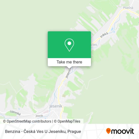 Benzina - Česká Ves U Jeseníku map
