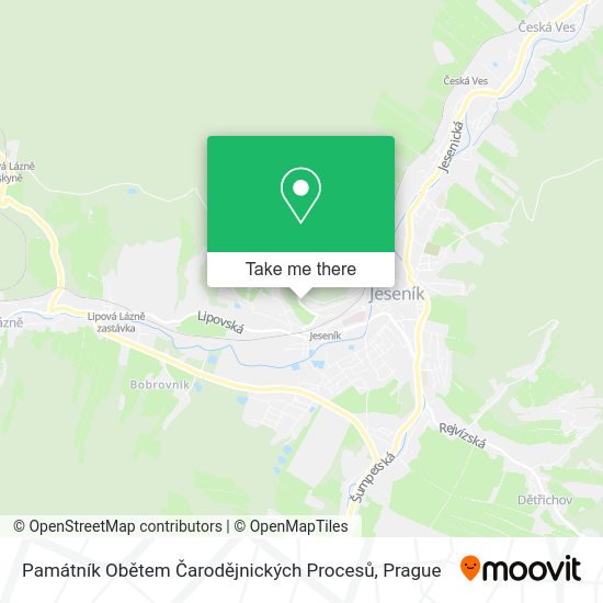 Památník Obětem Čarodějnických Procesů map