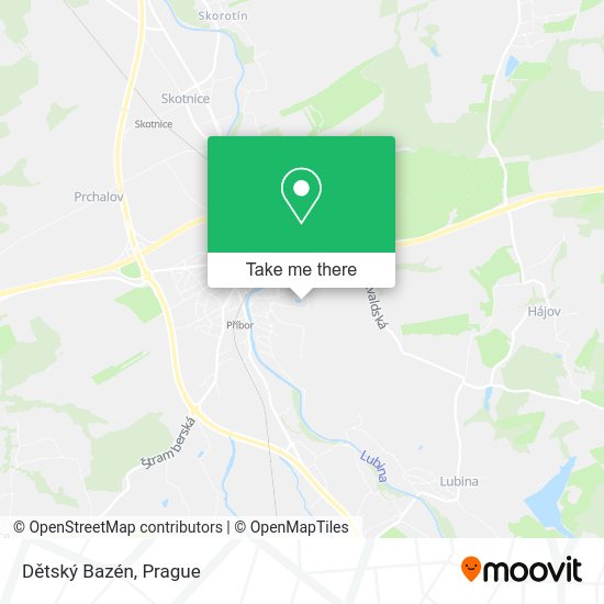 Dětský Bazén map