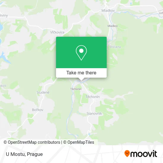 U Mostu map