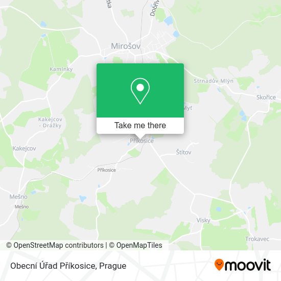 Obecní Úřad Příkosice map