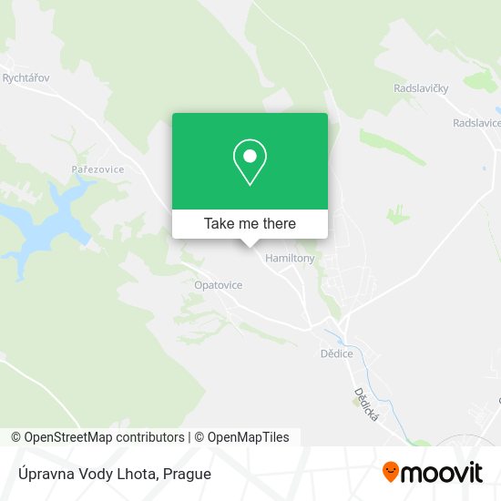 Úpravna Vody Lhota map