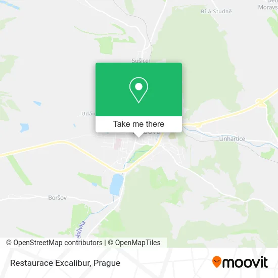 Карта Restaurace Excalibur