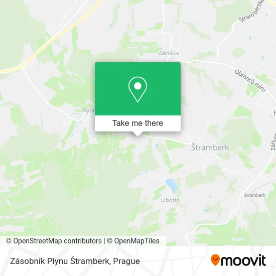 Zásobník Plynu Štramberk map