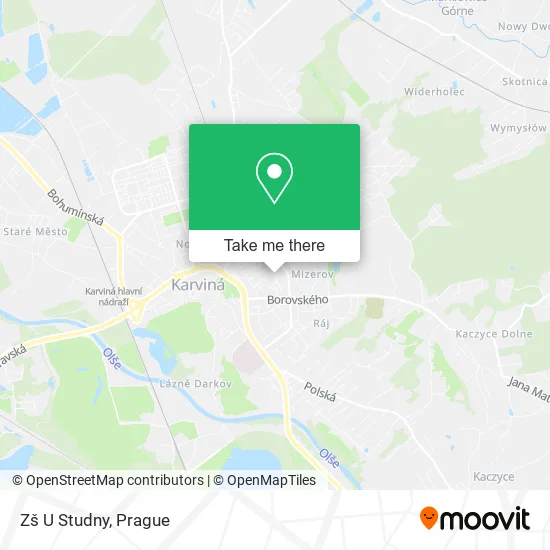 Карта Zš U Studny