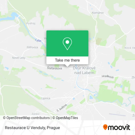 Карта Restaurace U Venduly