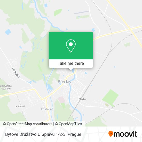 Bytové Družstvo U Splavu 1-2-3 map
