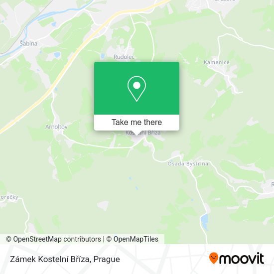 Zámek Kostelní Bříza map