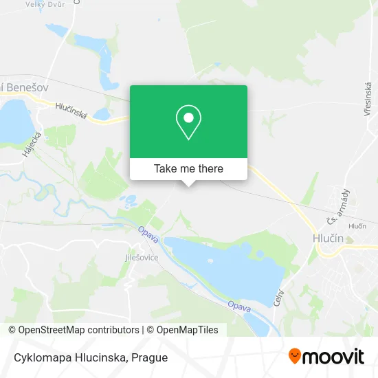 Карта Cyklomapa Hlucinska