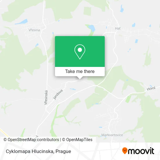 Карта Cyklomapa Hlucinska