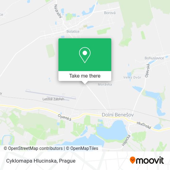 Cyklomapa Hlucinska map