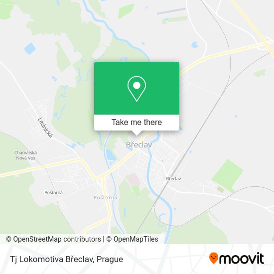 Tj Lokomotiva Břeclav map