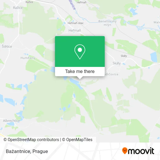 Карта Bažantnice