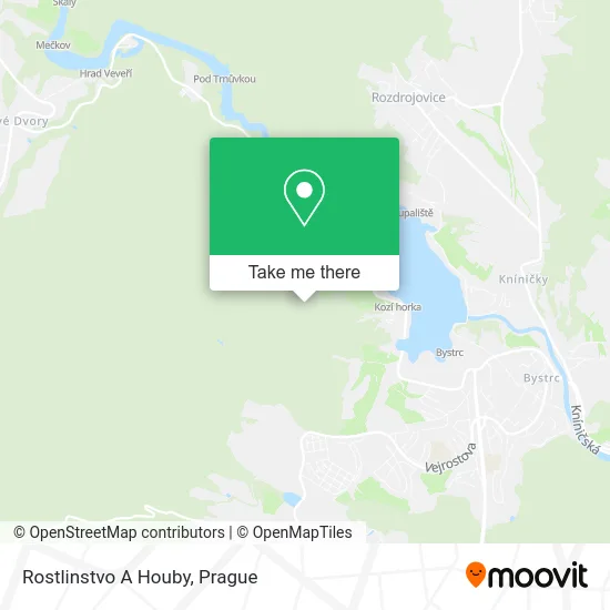 Карта Rostlinstvo A Houby