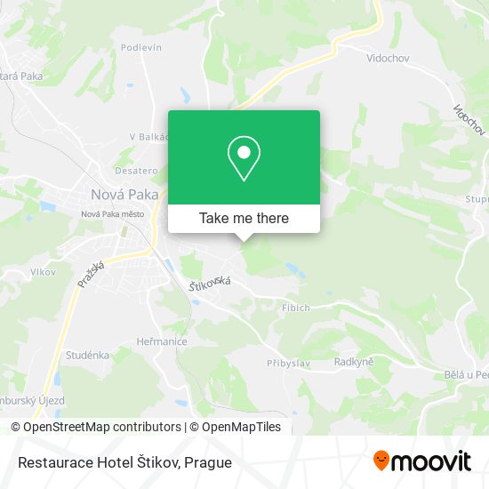 Restaurace Hotel Štikov map