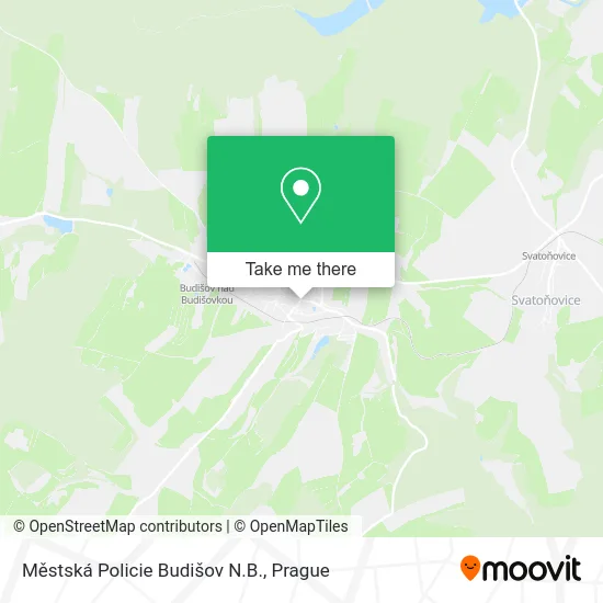 Карта Městská Policie Budišov N.B.