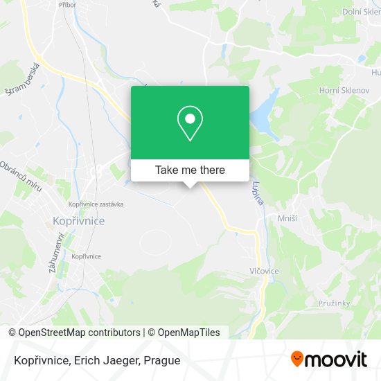 Kopřivnice, Erich Jaeger map