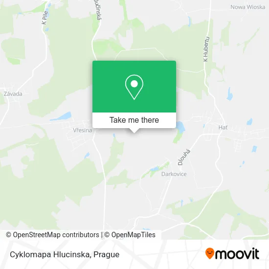 Карта Cyklomapa Hlucinska