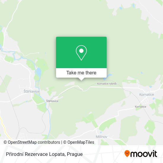 Přírodní Rezervace Lopata map