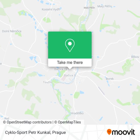 Cyklo-Sport Petr Kunkal map