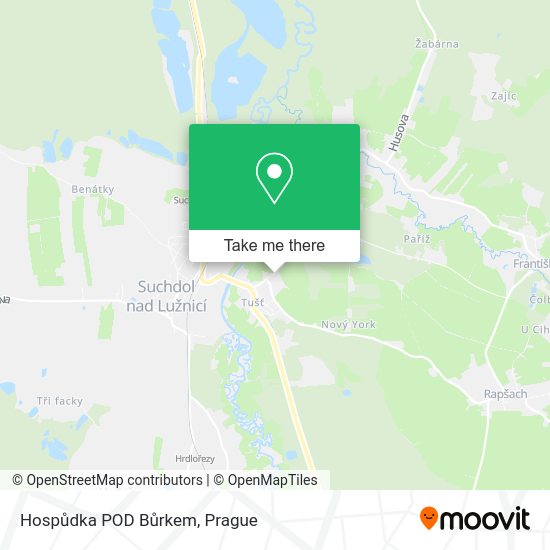 Hospůdka POD Bůrkem map