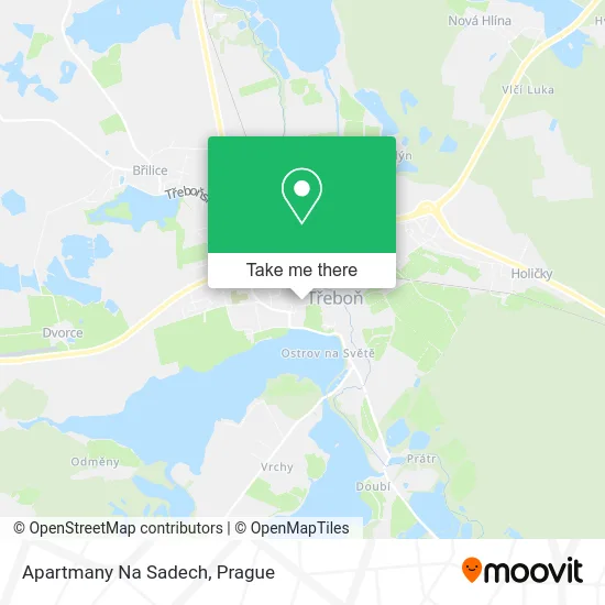 Карта Apartmany Na Sadech