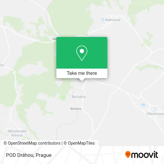 Карта POD Dráhou