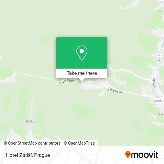 Hotel Zátiší map