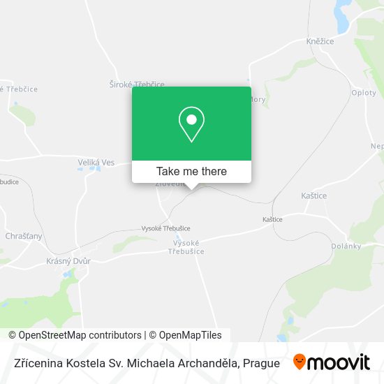 Zřícenina Kostela Sv. Michaela Archanděla map