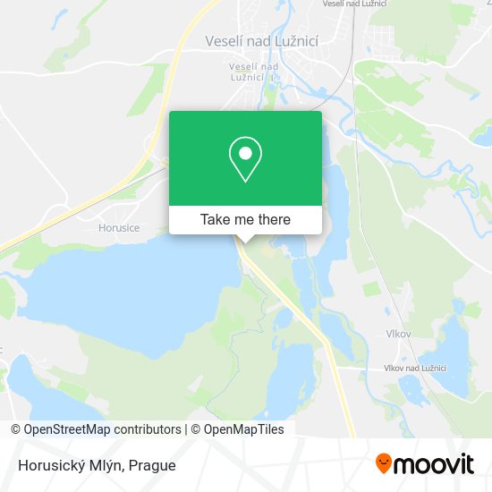 Horusický Mlýn map