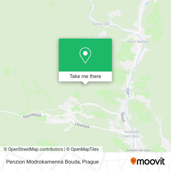 Карта Penzion Modrokamenná Bouda