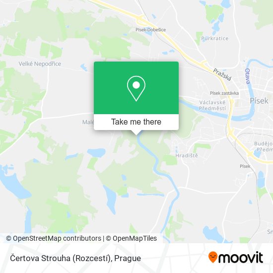 Čertova Strouha (Rozcestí) map
