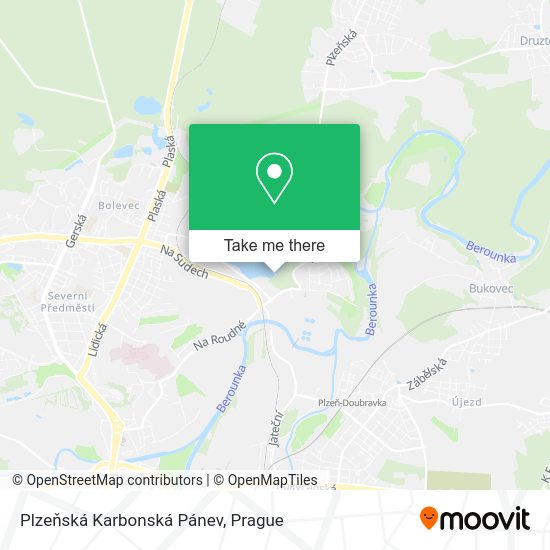 Plzeňská Karbonská Pánev map